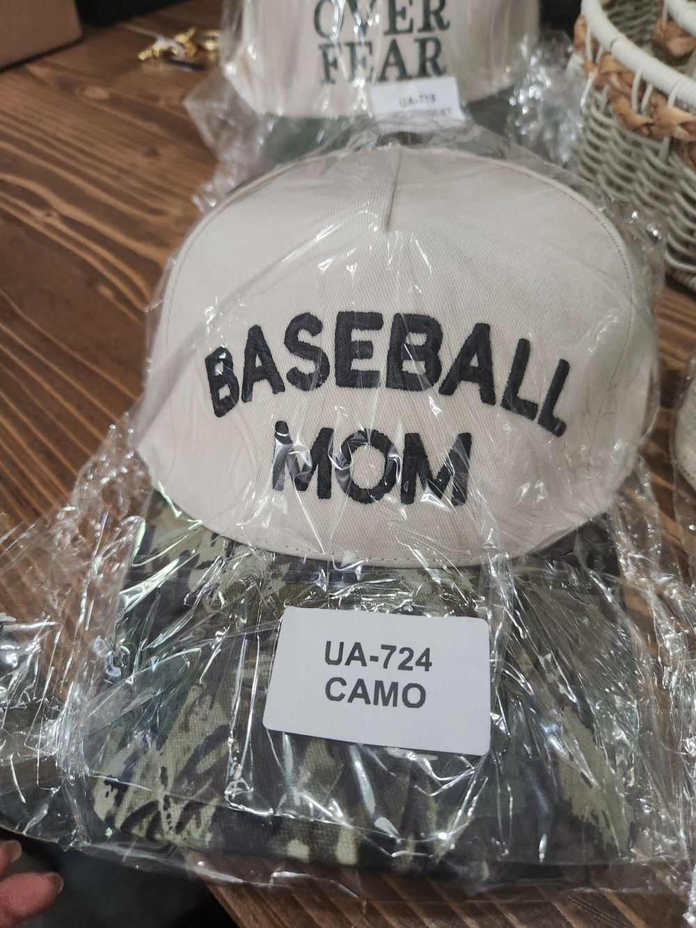Zenana baseball Mom Camo Cap - Beige and Green in polybag BRAND NEW